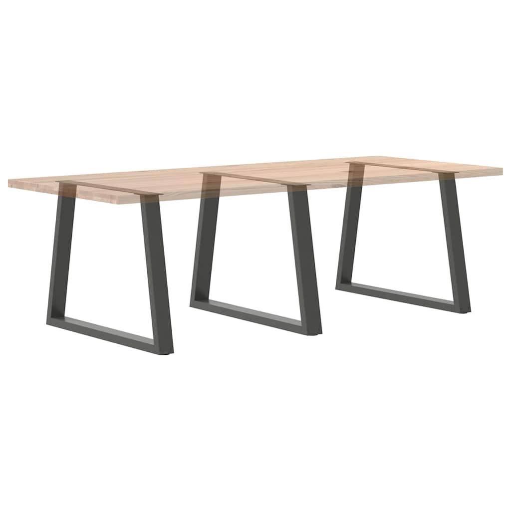 Noge za blagovaonski stol V-oblik 3 kom antracit 100 x (72-73,3) cm čelik