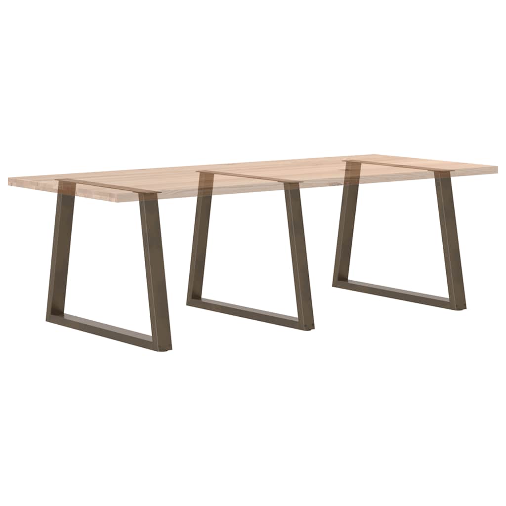 Noge za blagovaonski stol V-oblik 3 kom Prirodni čelik 100 x (72-73,3) cm Čelik