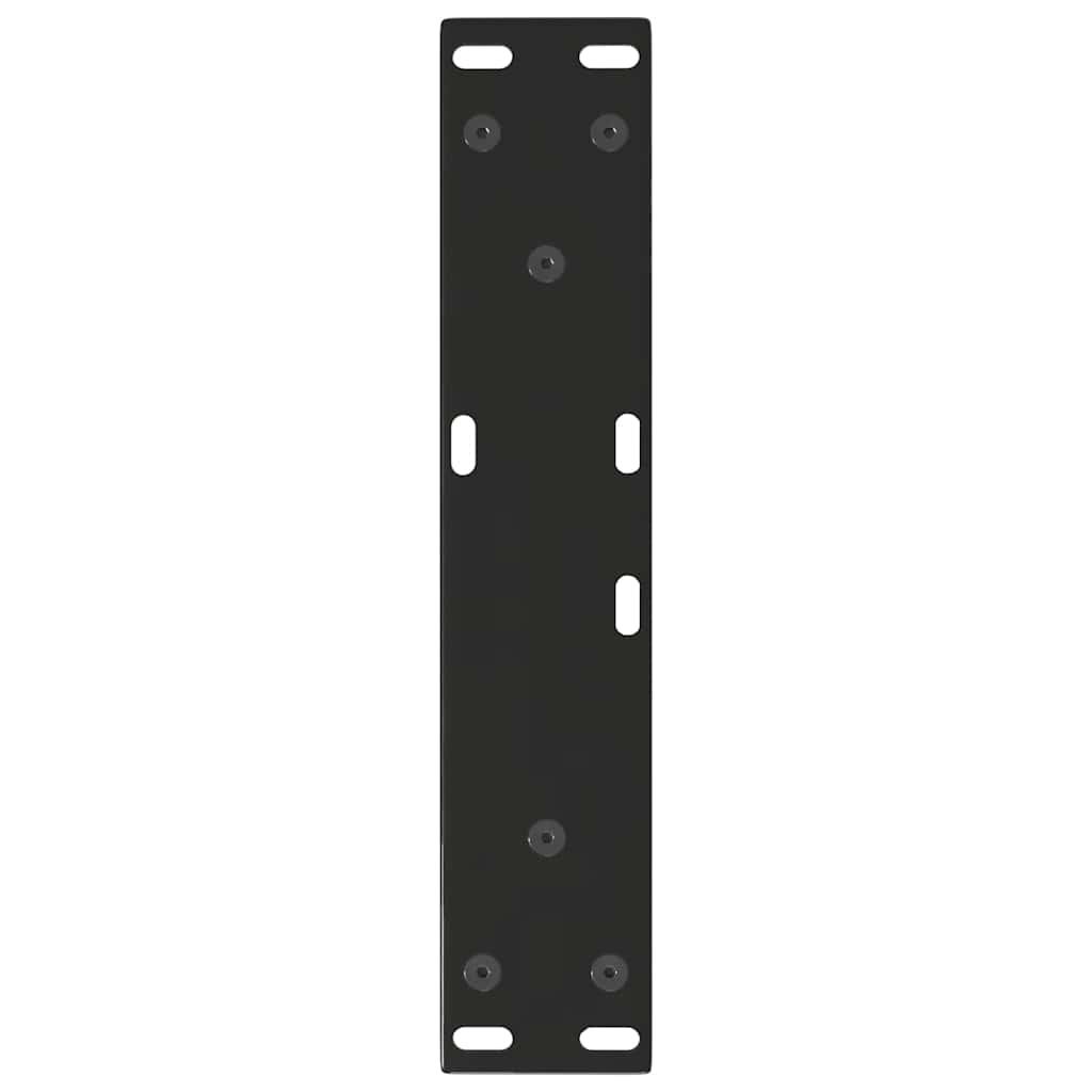 Noge za klub stolić V-oblika 2 kom Crne 30 x (30-31,3) cm Čelik