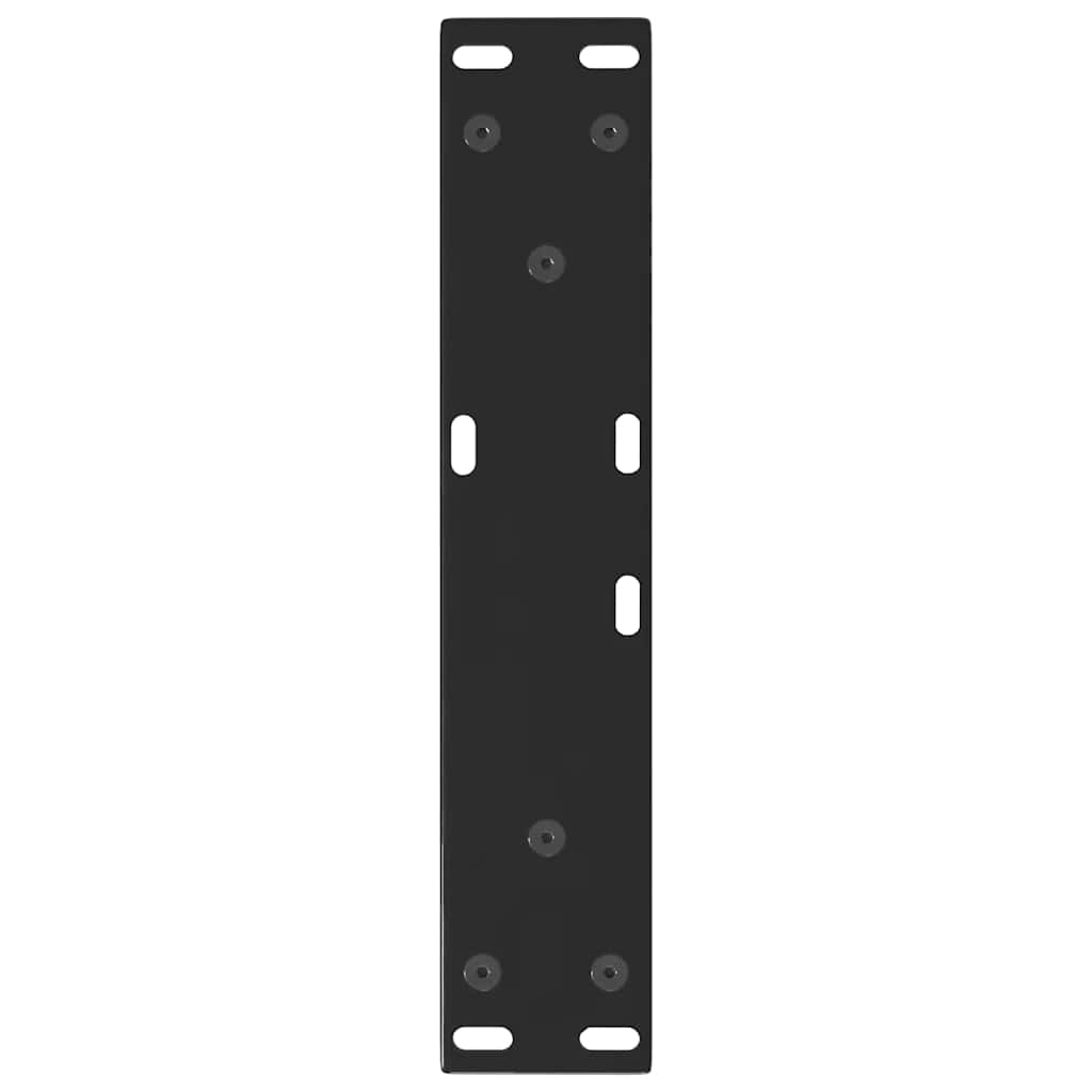 Noge za klub stolić V-oblika 2 kom Crne 40 x (30-31,3) cm Čelik