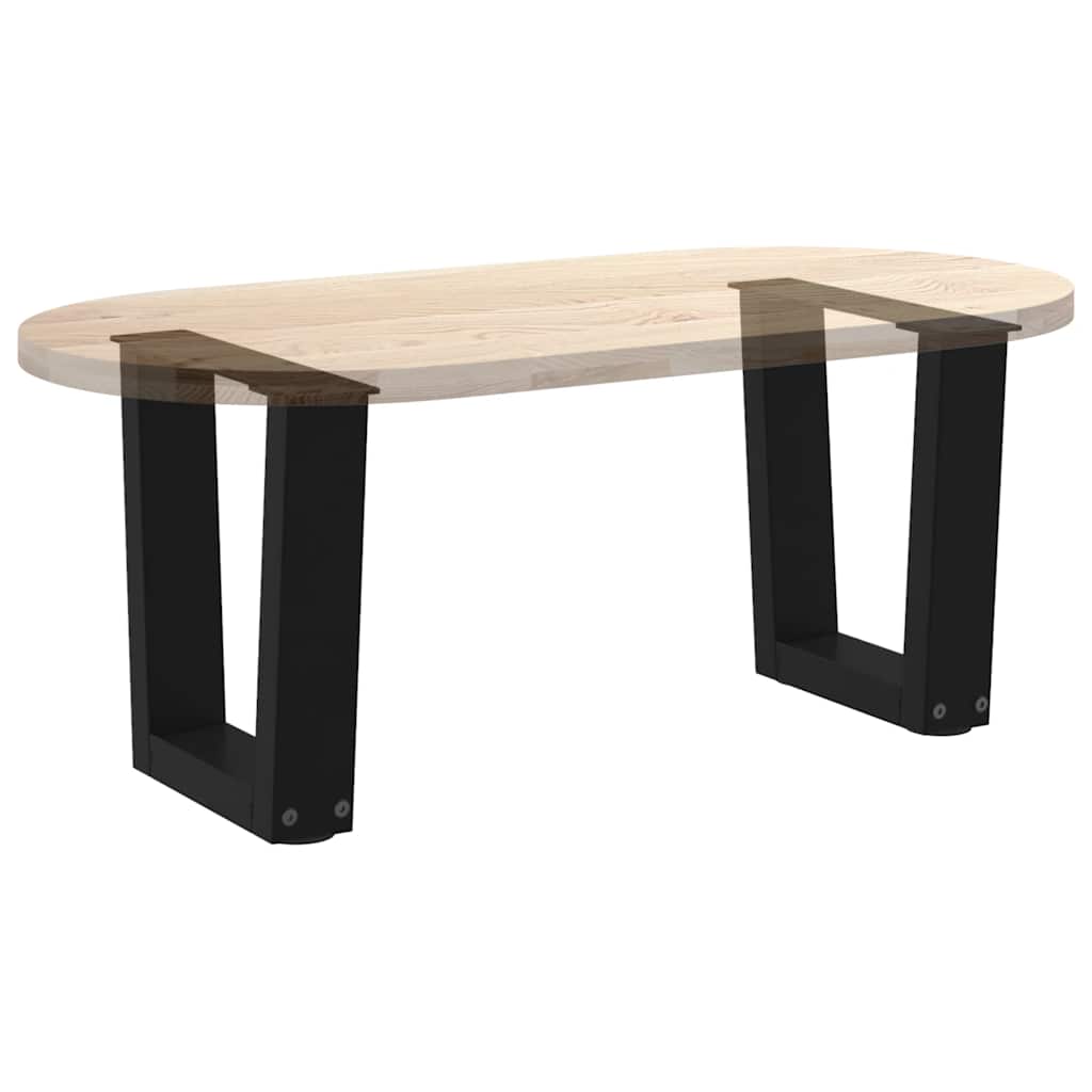 Noge za klub stolić V-oblika 2 kom Crne 40 x (30-31,3) cm Čelik