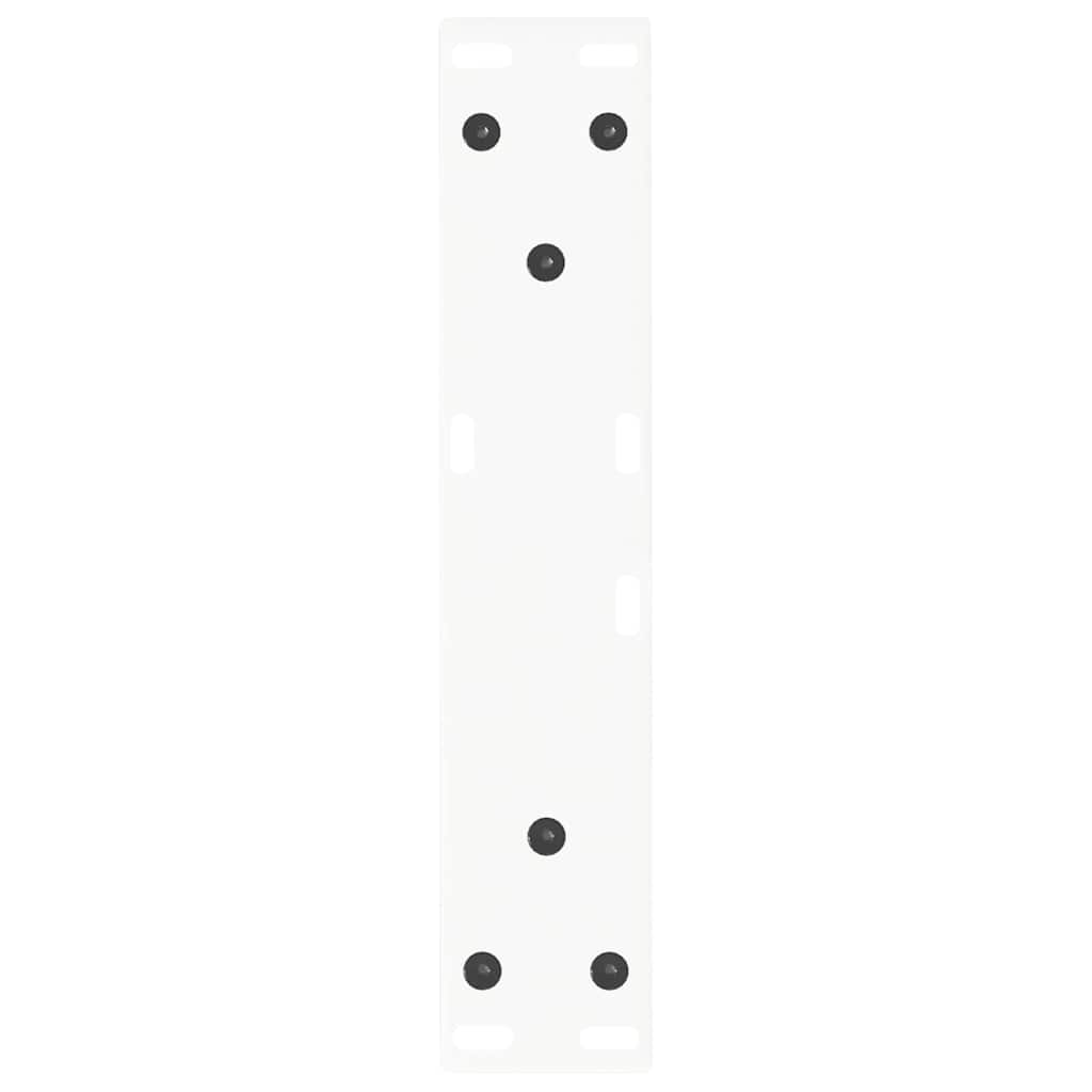 Noge za klub stolić V-oblika 2 kom Bijele 40 x (30-31,3) cm Čelik