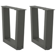 Noge za klub stolić V-oblika 2 kom antracit 40 x (30-31,3) cm čelik