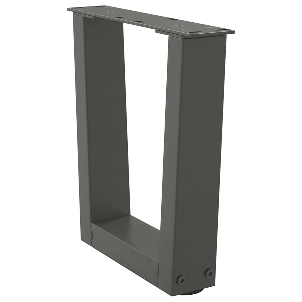 Noge za klub stolić V-oblika 2 kom antracit 40 x (30-31,3) cm čelik