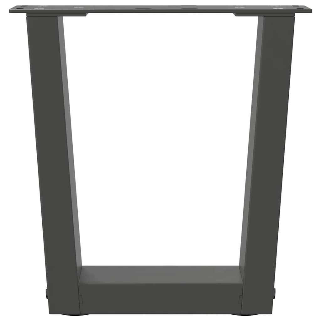 Noge za klub stolić V-oblika 2 kom antracit 40 x (30-31,3) cm čelik