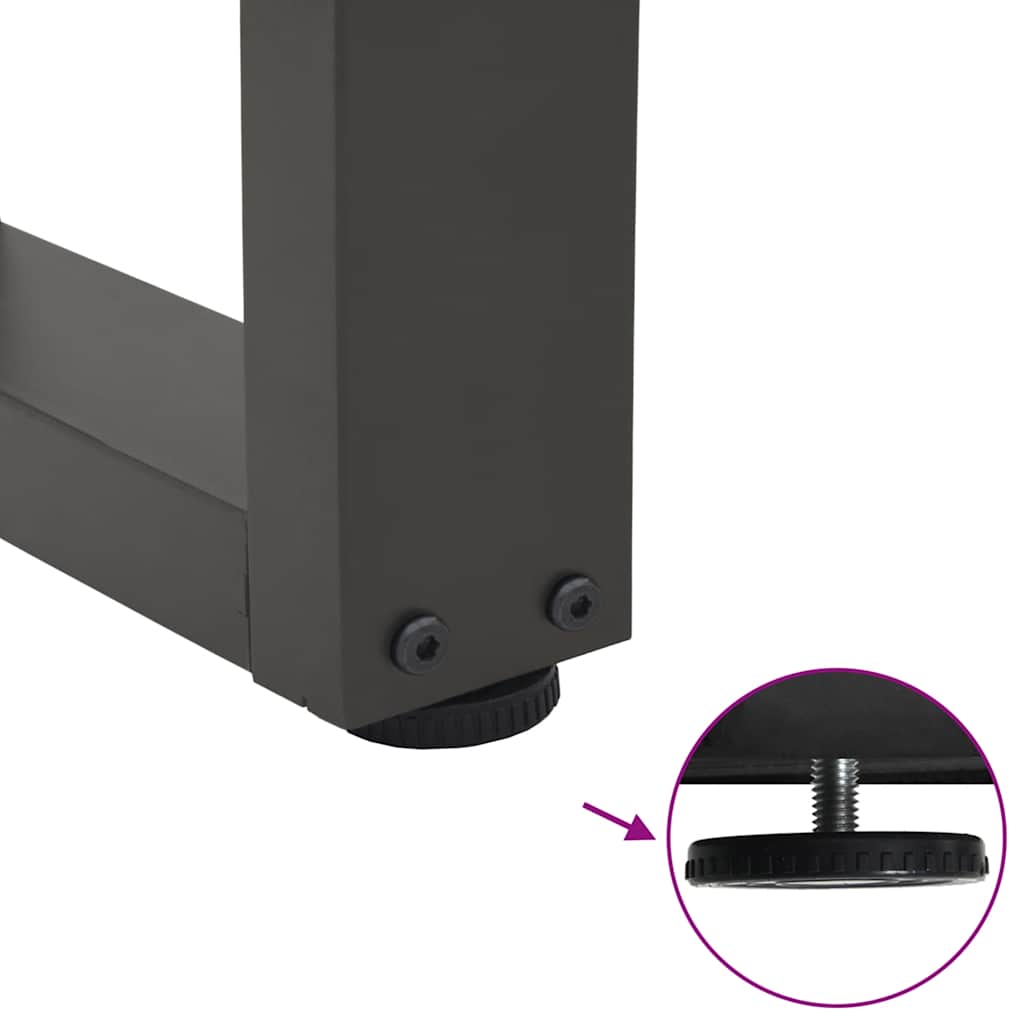 Noge za klub stolić V-oblika 2 kom antracit 40 x (30-31,3) cm čelik