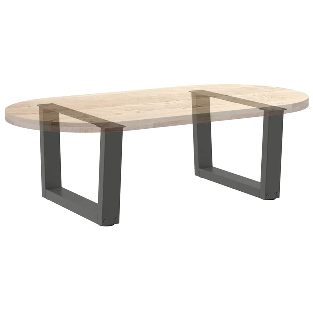 Noge za klub stolić V-oblika 2 kom antracit 50 x (30-31,3) cm čelik