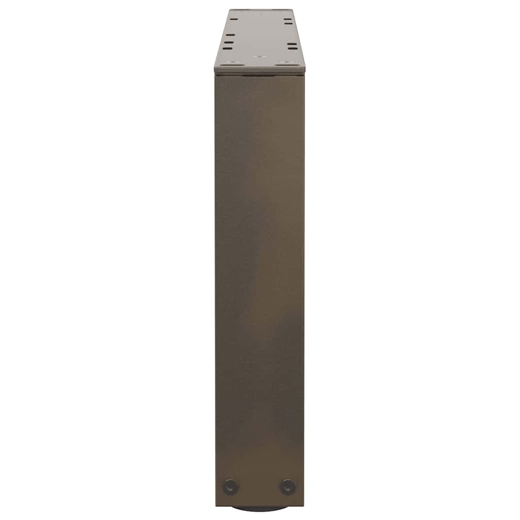 Noge za klub stolić V-oblik 2 kom Prirodni čelik 50 x (30-31,3) cm Čelik