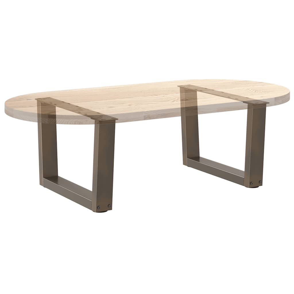 Noge za klub stolić V-oblik 2 kom Prirodni čelik 50 x (30-31,3) cm Čelik