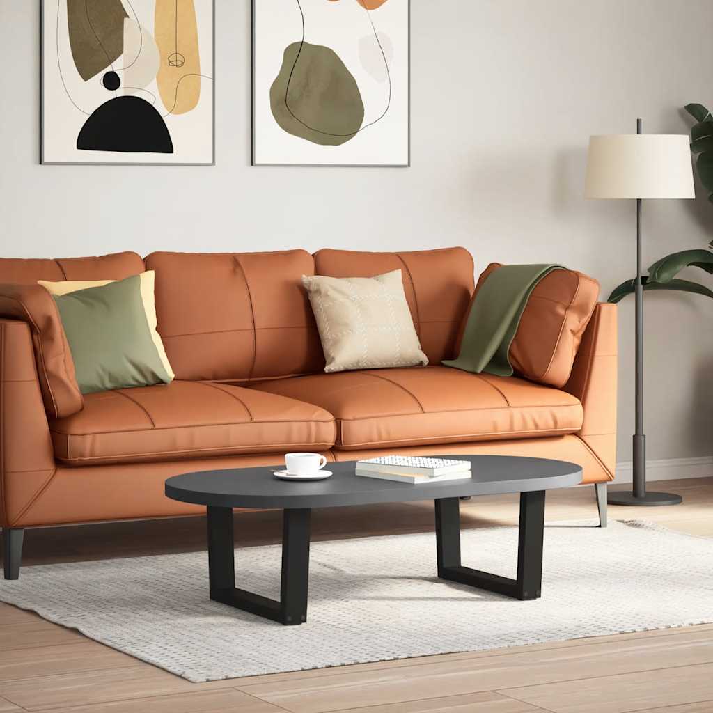 Noge za klub stolić V-oblika 2 kom Crne 60 x (30-31,3) cm Čelik