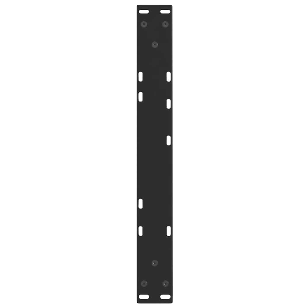 Noge za klub stolić V-oblika 2 kom Crne 60 x (30-31,3) cm Čelik