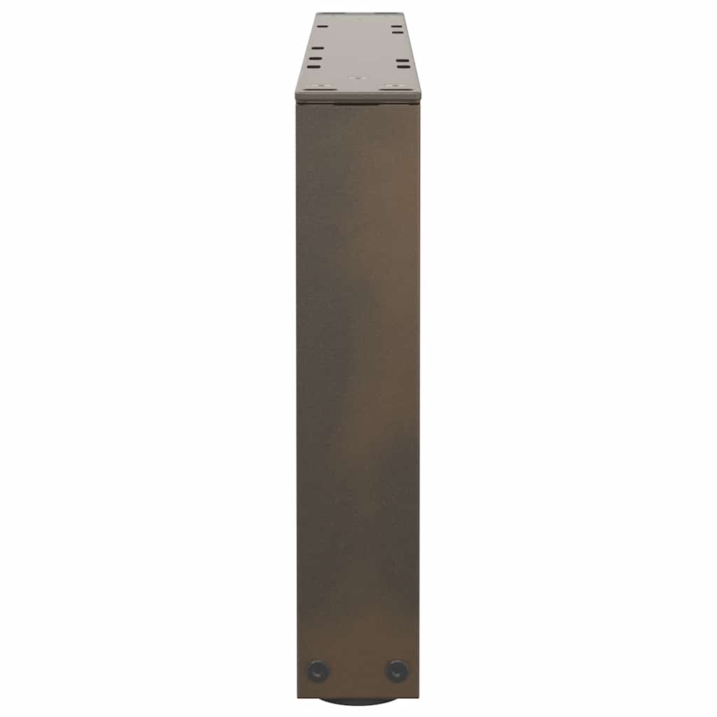 Noge za klub stolić V-oblik 2 kom Prirodni čelik 60 x (30-31,3) cm Čelik