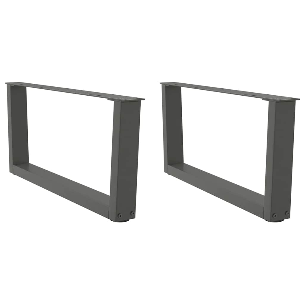 Noge za klub stolić V-oblika 2 kom antracit 70 x (30-31,3) cm čelik