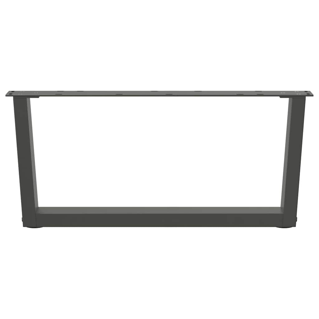 Noge za klub stolić V-oblika 2 kom antracit 70 x (30-31,3) cm čelik