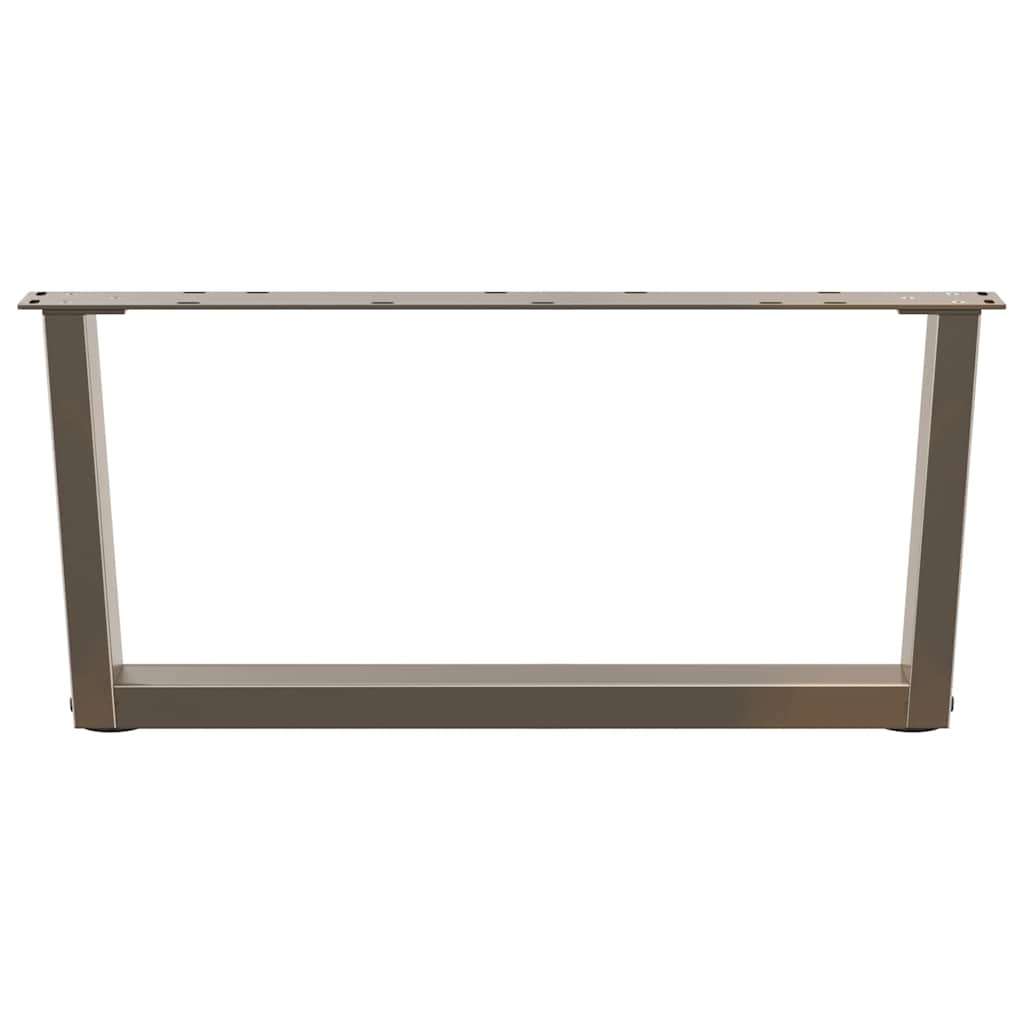 Noge za klub stolić V-oblik 2 kom Prirodni čelik 70 x (30-31,3) cm Čelik