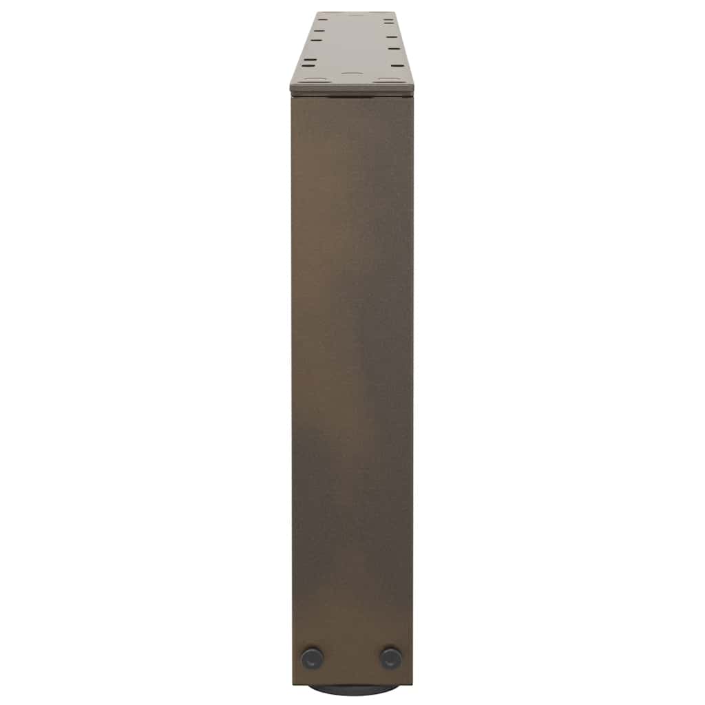 Noge za klub stolić V-oblik 2 kom Prirodni čelik 70 x (30-31,3) cm Čelik