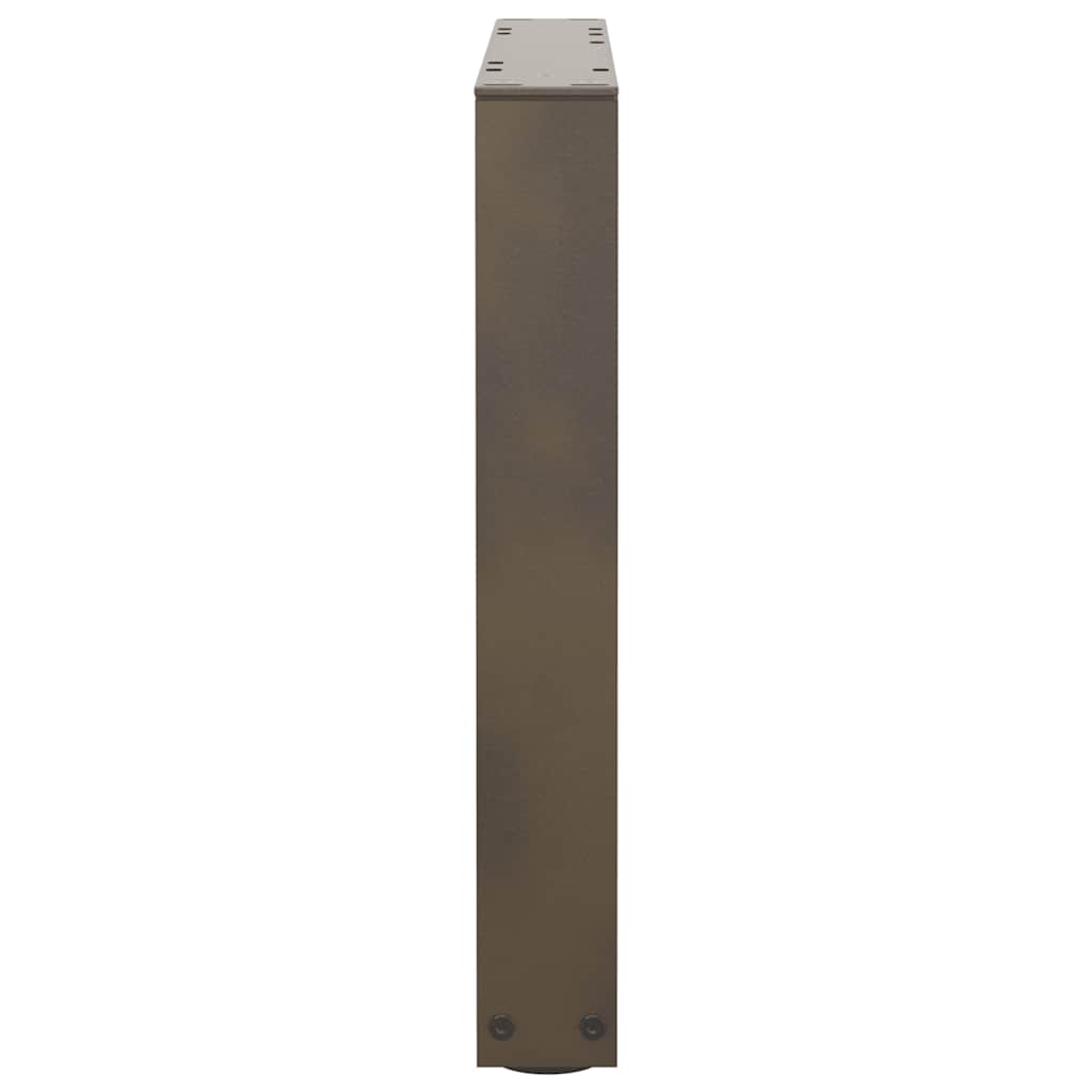 Noge za klub stolić V-oblik 2 kom Prirodni čelik 50 x (42-43,3) cm Čelik