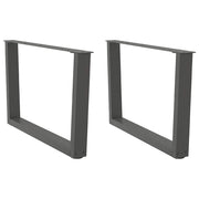 Noge za klub stolić V-oblika 2 kom antracit 70 x (42-43,3) cm čelik