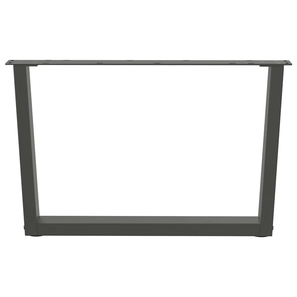 Noge za klub stolić V-oblika 2 kom antracit 70 x (42-43,3) cm čelik