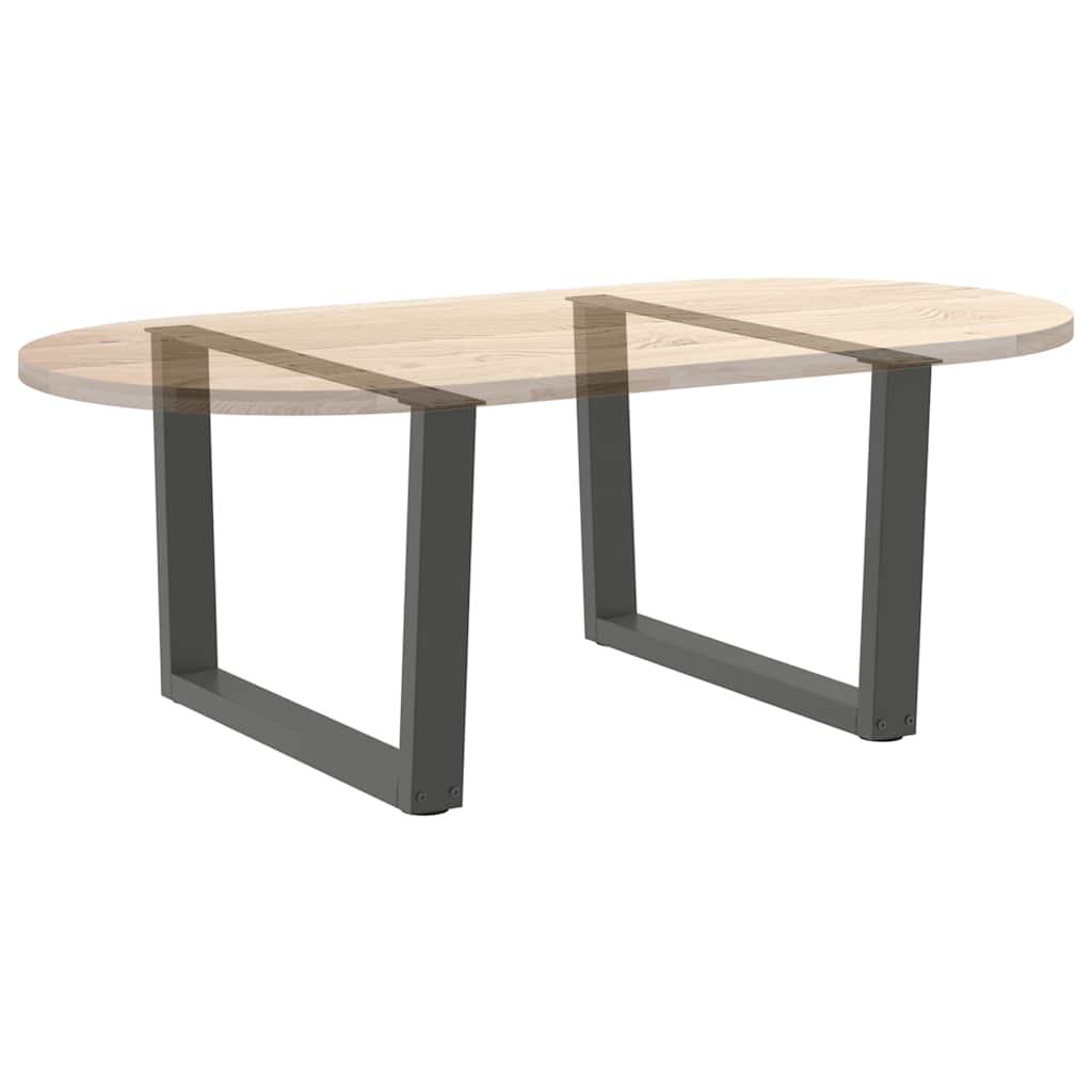 Noge za klub stolić V-oblika 2 kom antracit 70 x (42-43,3) cm čelik
