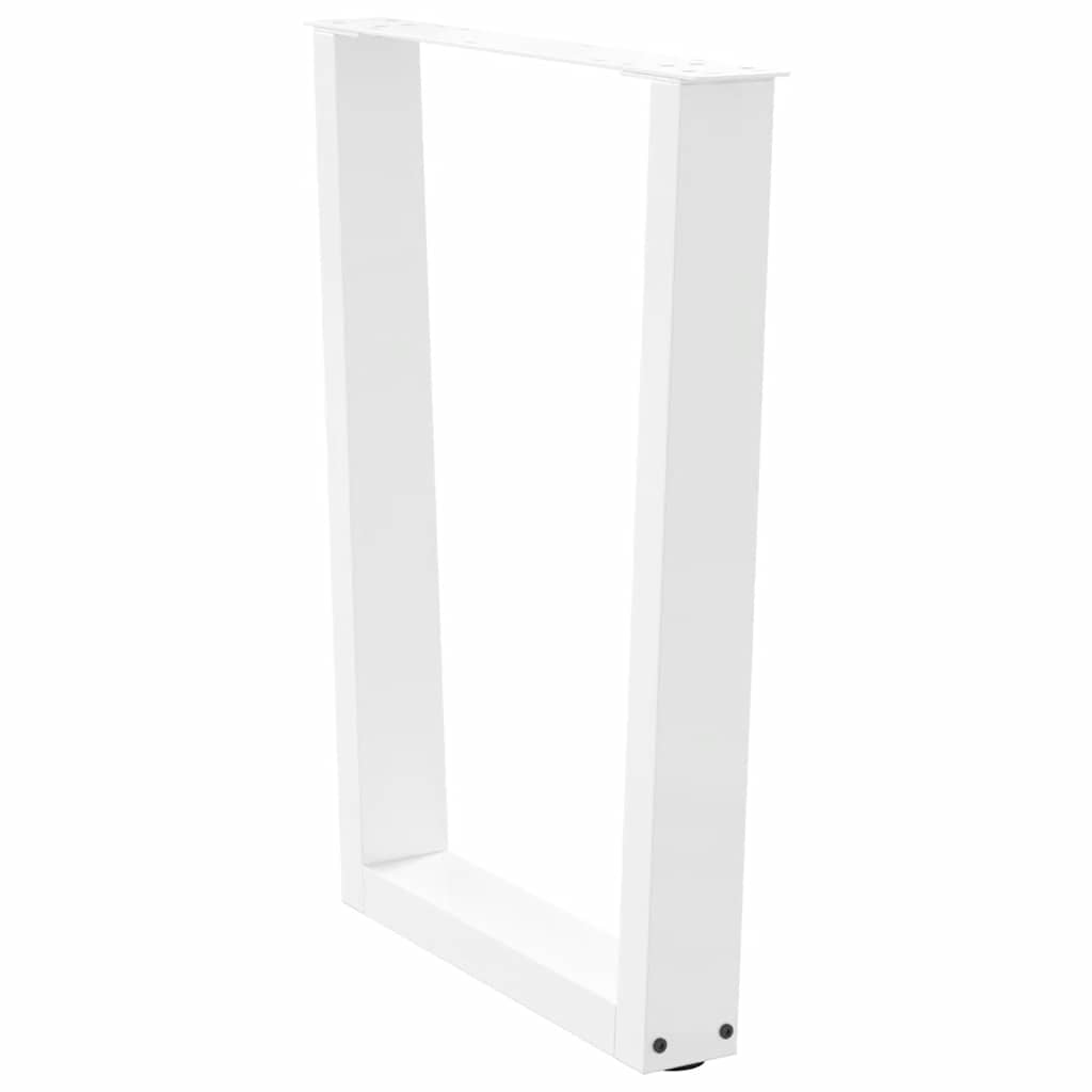 Noge za blagovaonski stol V-oblika 2 kom Bijele 60 x (72-73,3) cm Čelik