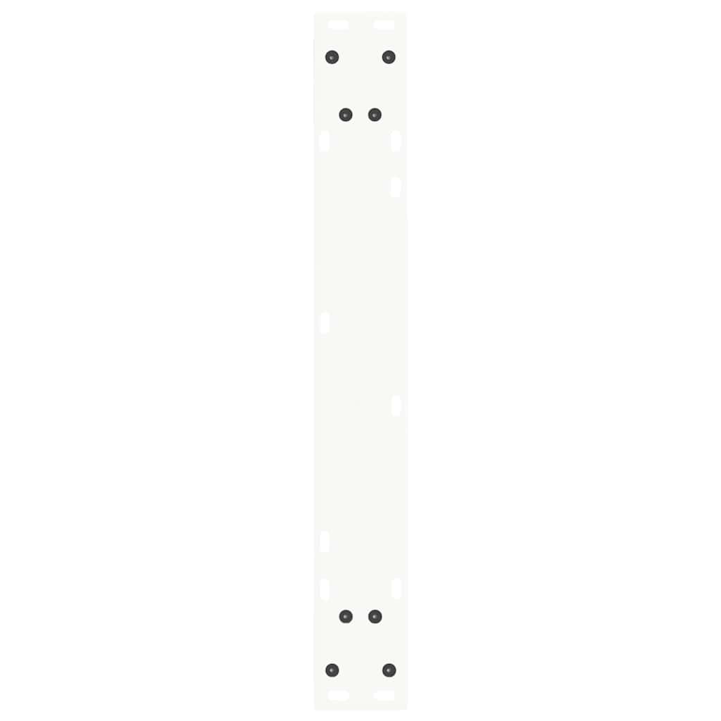 Noge za blagovaonski stol V-oblika 2 kom Bijele 60 x (72-73,3) cm Čelik