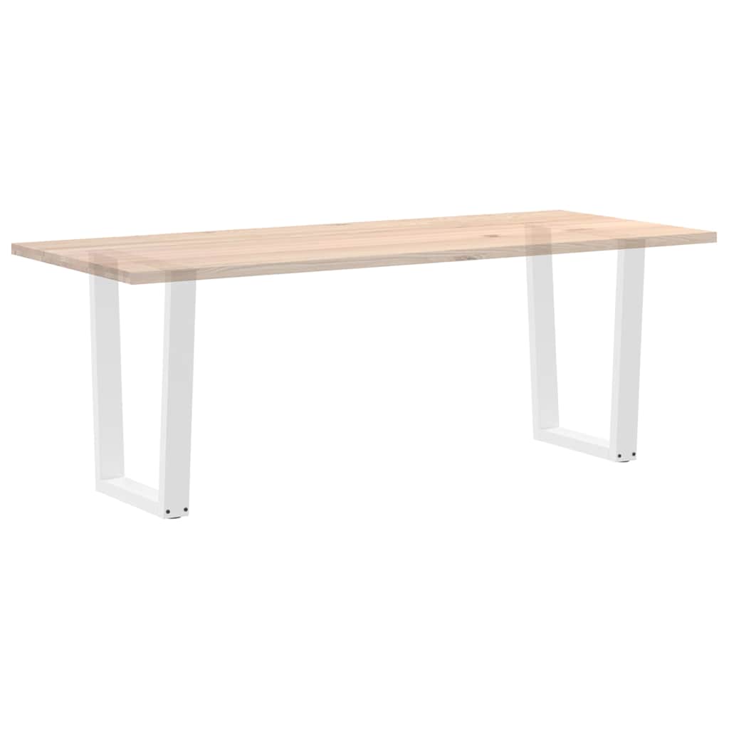 Noge za blagovaonski stol V-oblika 2 kom Bijele 60 x (72-73,3) cm Čelik