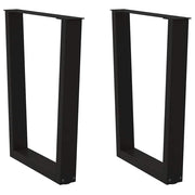 Noge za blagovaonski stol V-oblika 2 kom Crne 70 x (72-73,3) cm Čelik