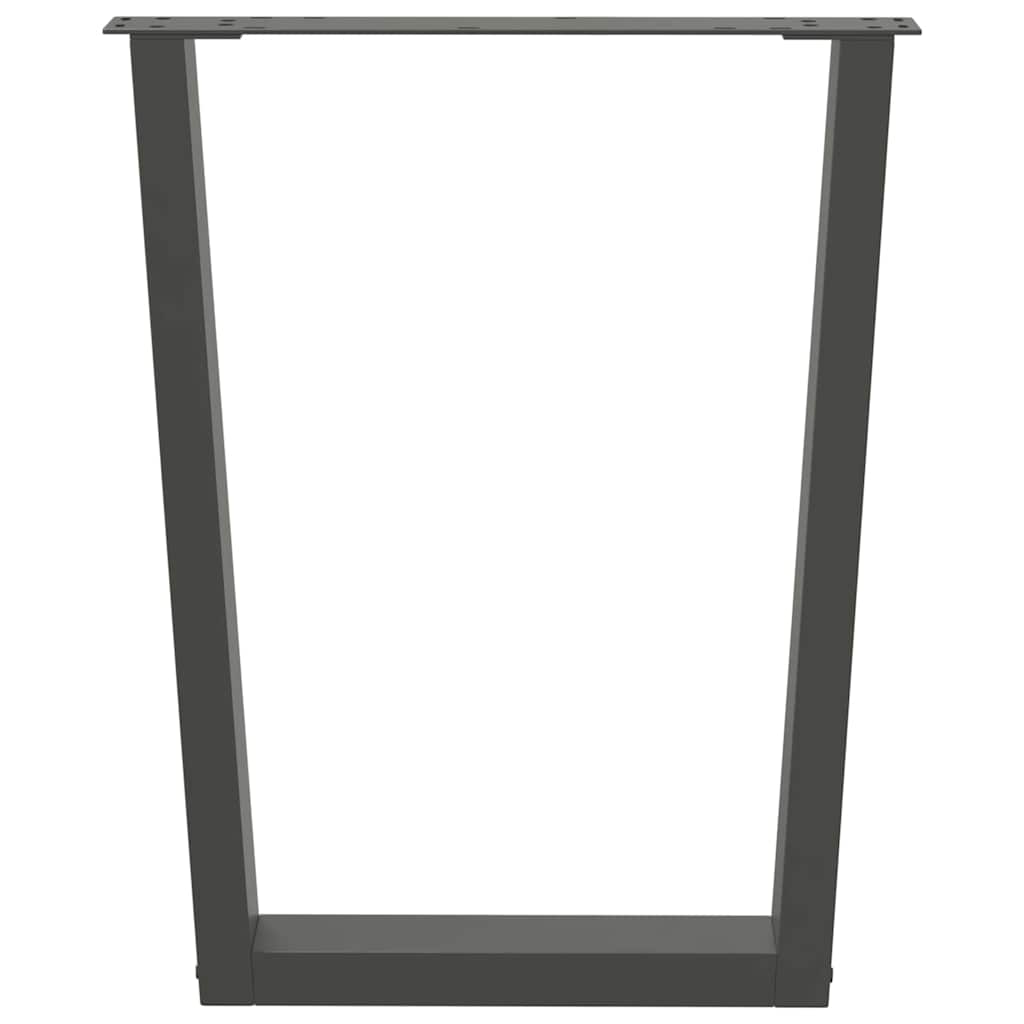 Noge za blagovaonski stol V-oblika 2 kom antracit 70 x (72-73,3) cm čelik