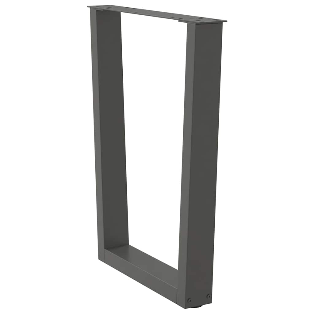 Noge za blagovaonski stol V-oblika 2 kom antracit 70 x (72-73,3) cm čelik