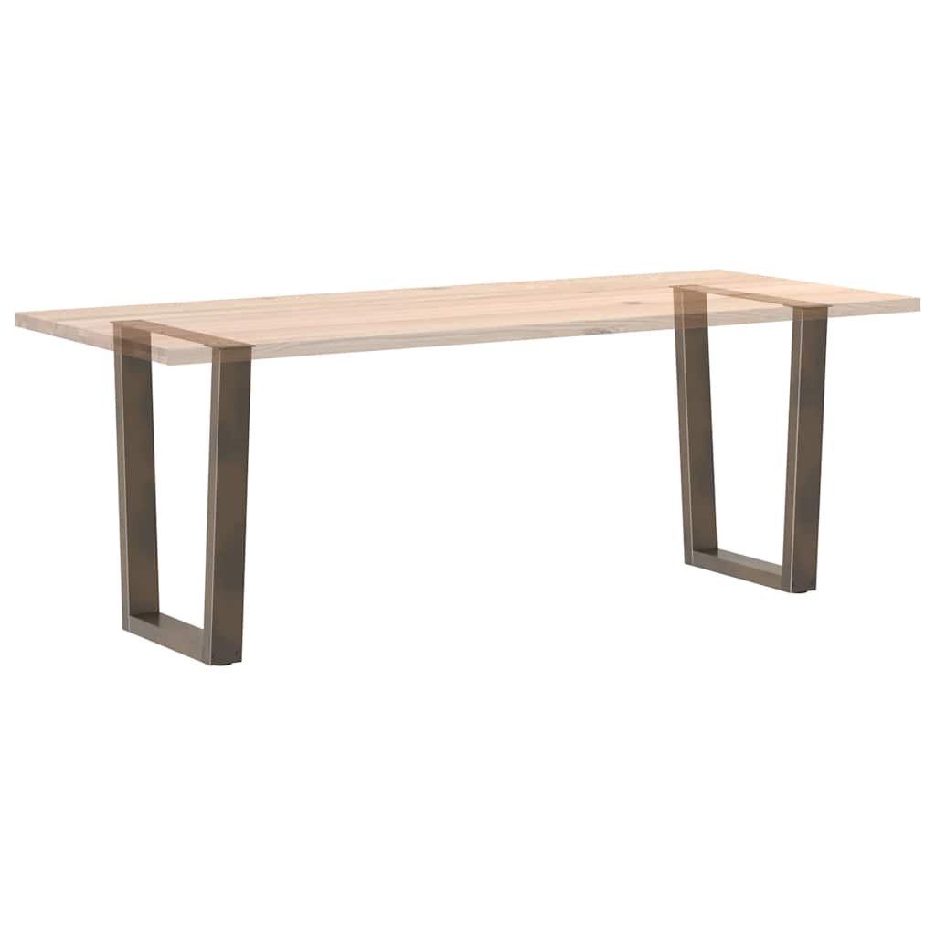 Noge za blagovaonski stol V-oblik 2 kom Prirodni čelik 70 x (72-73,3) cm Čelik