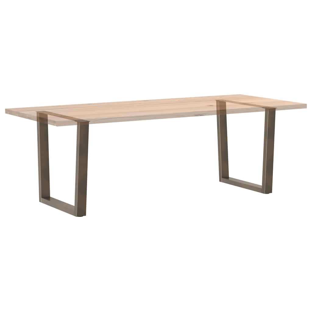 Noge za blagovaonski stol V-oblik 2 kom Prirodni čelik 90 x (72-73,3) cm Čelik