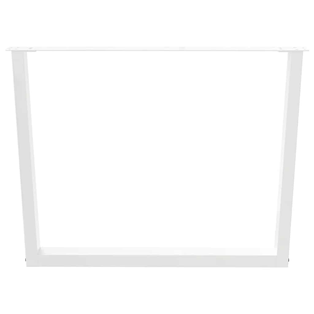 Noge za blagovaonski stol V-oblika 2 kom Bijele 100 x (72-73,3) cm Čelik