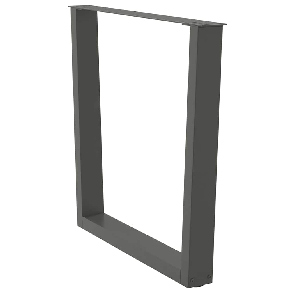 Noge za blagovaonski stol V-oblik 3 kom antracit 80 x (72-73,3) cm čelik