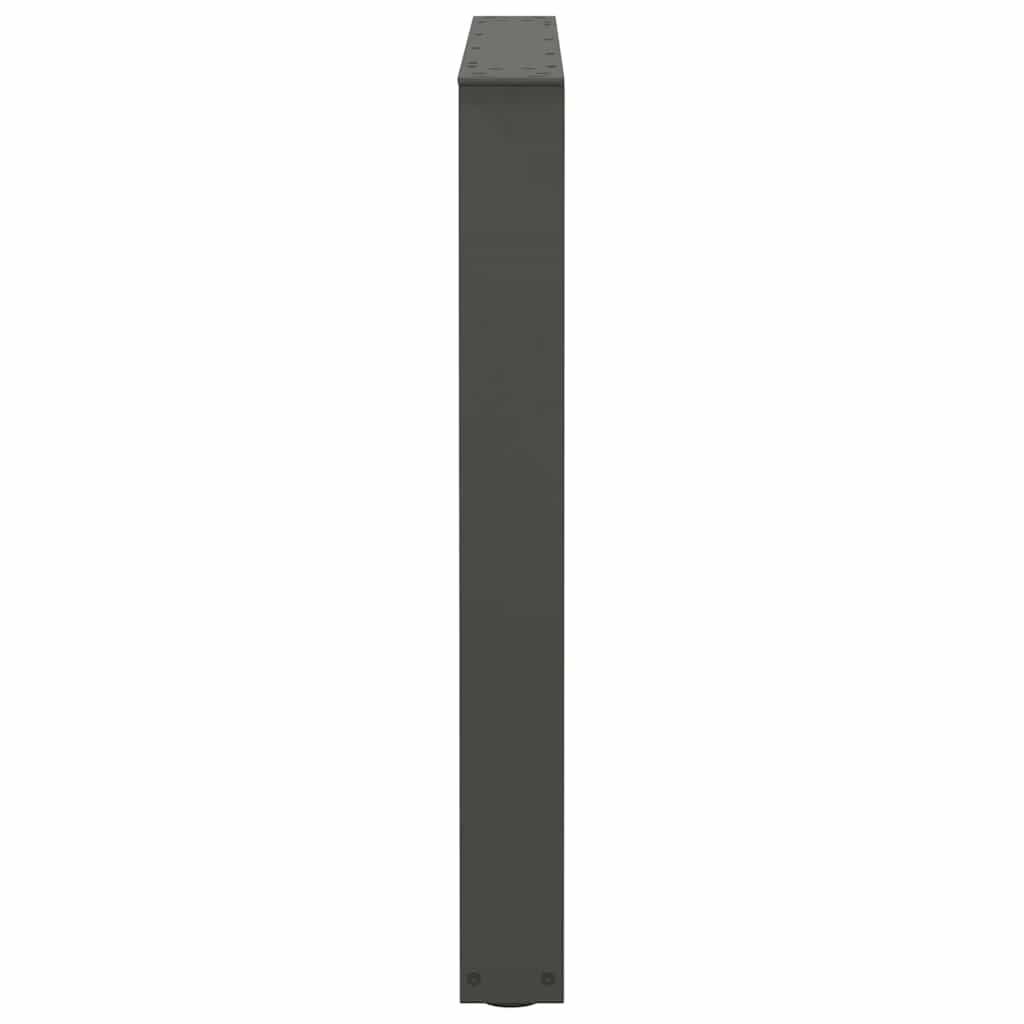 Noge za blagovaonski stol V-oblik 3 kom antracit 80 x (72-73,3) cm čelik