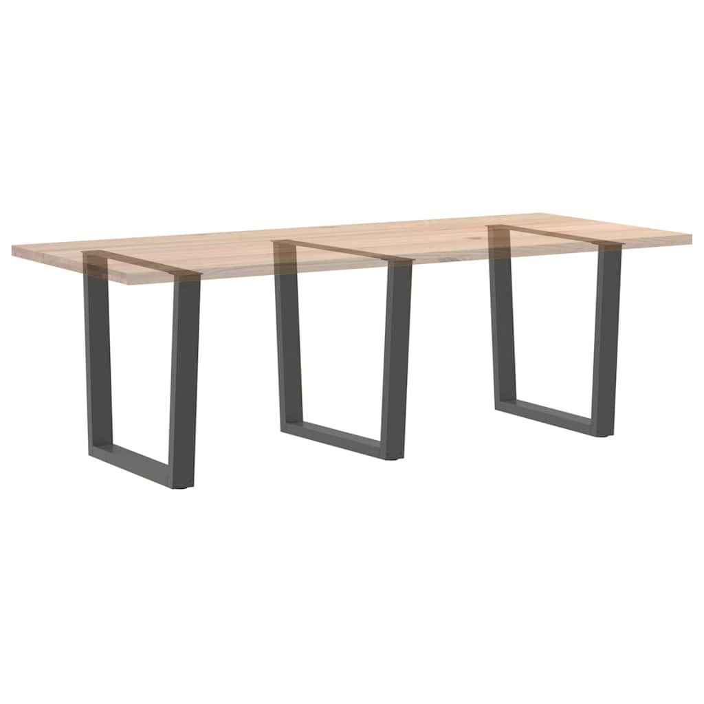 Noge za blagovaonski stol V-oblik 3 kom antracit 80 x (72-73,3) cm čelik