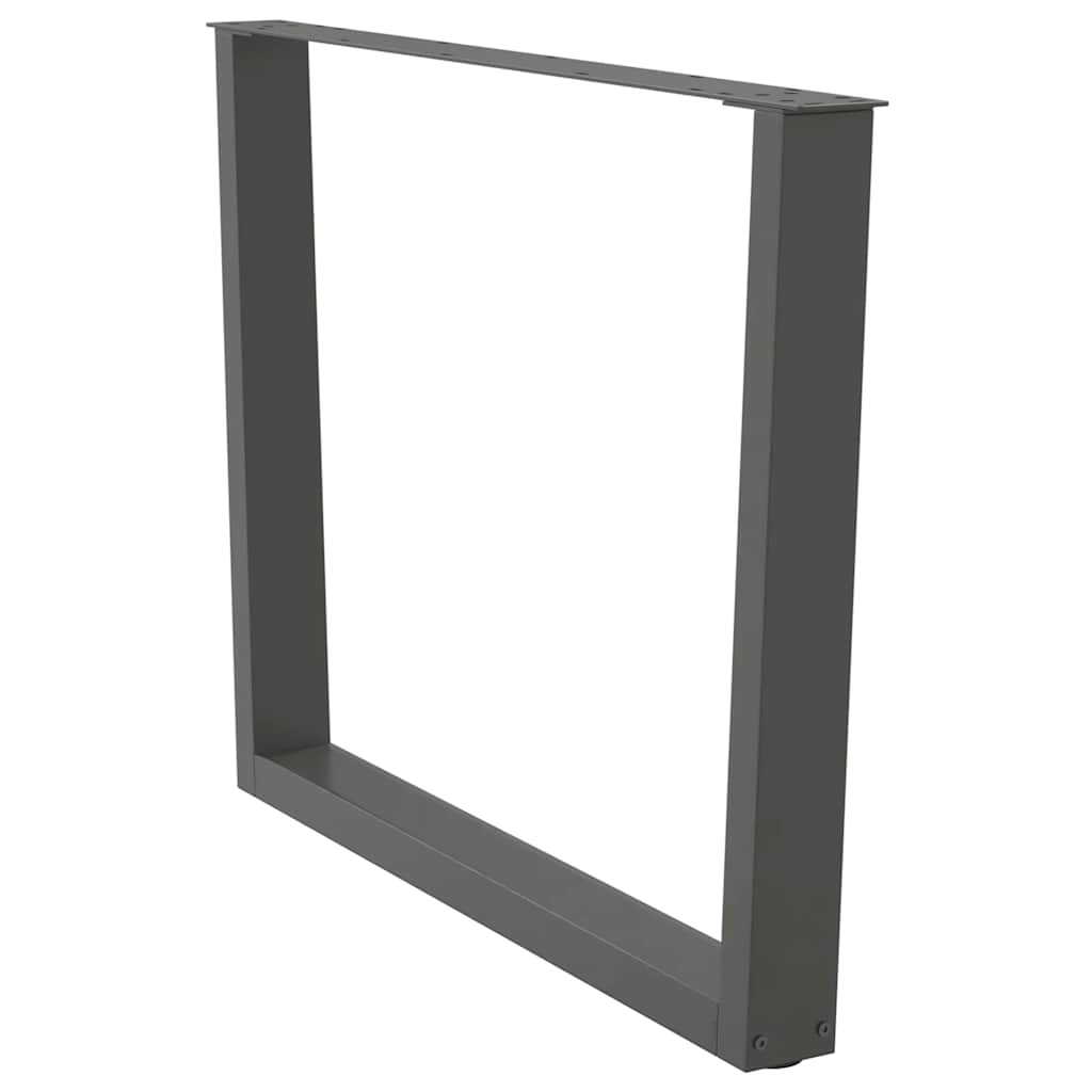 Noge za blagovaonski stol V-oblik 3 kom antracit 100 x (72-73,3) cm čelik
