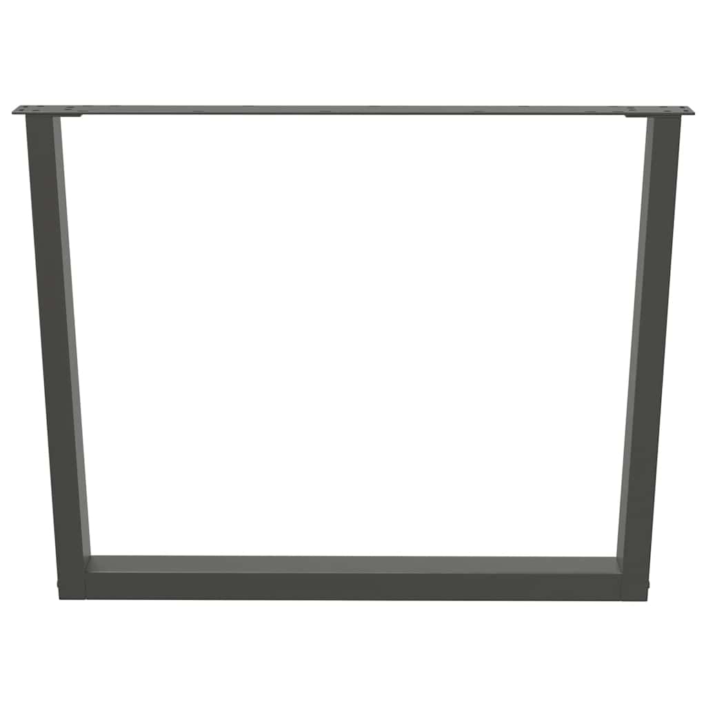 Noge za blagovaonski stol V-oblik 3 kom antracit 100 x (72-73,3) cm čelik