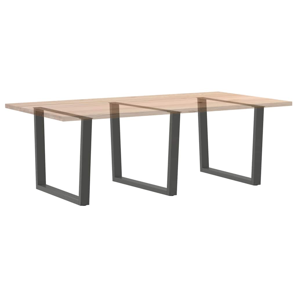 Noge za blagovaonski stol V-oblik 3 kom antracit 100 x (72-73,3) cm čelik
