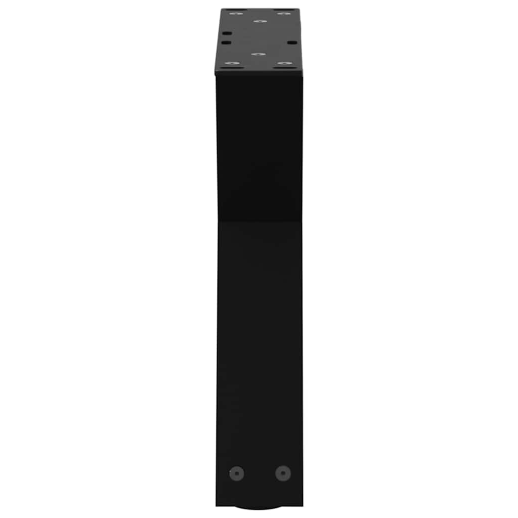 Noge za klub stolić 2 kom Crne 30 x (30-31,3) cm Čelične