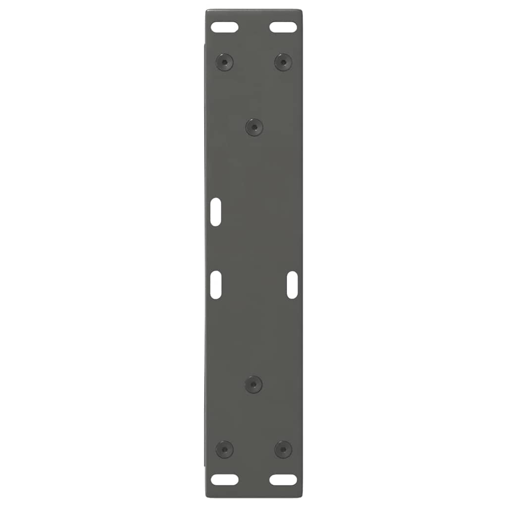 Noge za klub stolić 2 kom. antracit 30 x (30-31,3) cm čelik