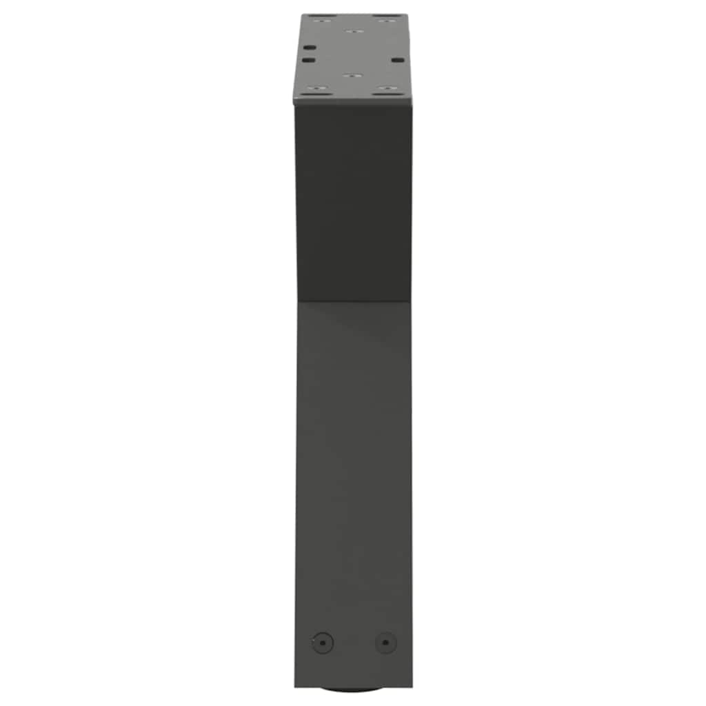 Noge za klub stolić 2 kom. antracit 40 x (30-31,3) cm čelik