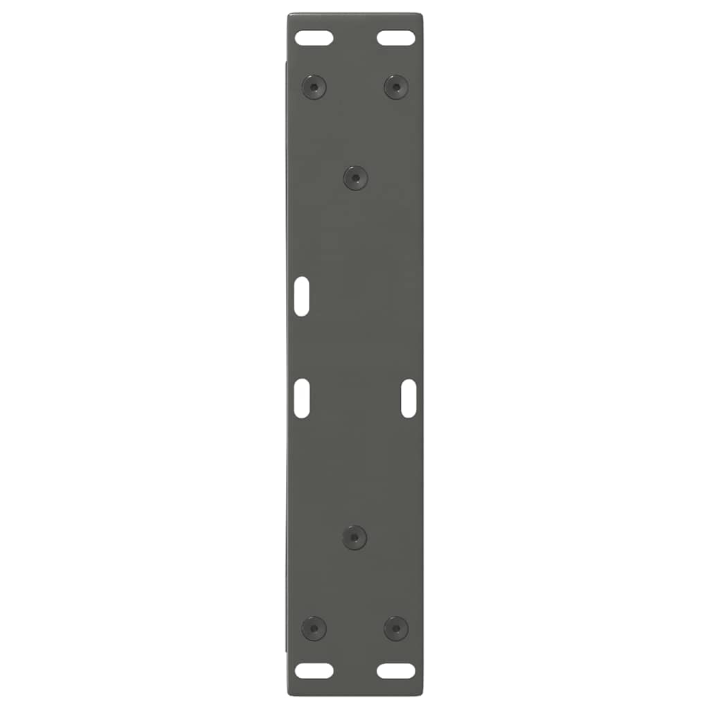 Noge za klub stolić 2 kom. antracit 40 x (30-31,3) cm čelik