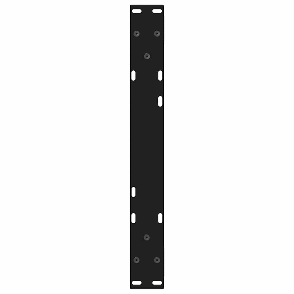 Noge za klub stolić 2 kom Crne 50 x (30-31,3) cm Čelične