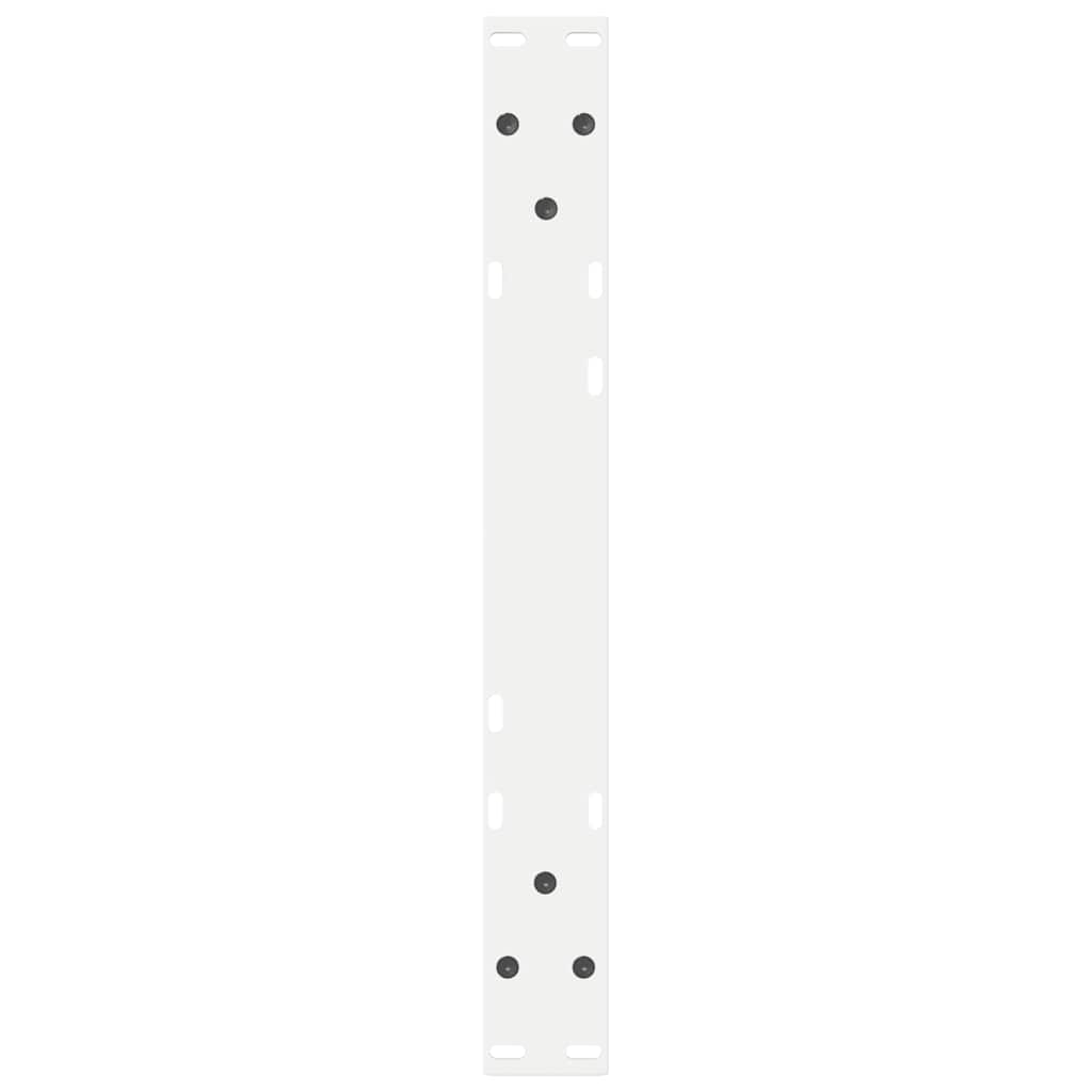 Noge za klub stolić 2 kom Bijele 50 x (30-31,3) cm Čelik