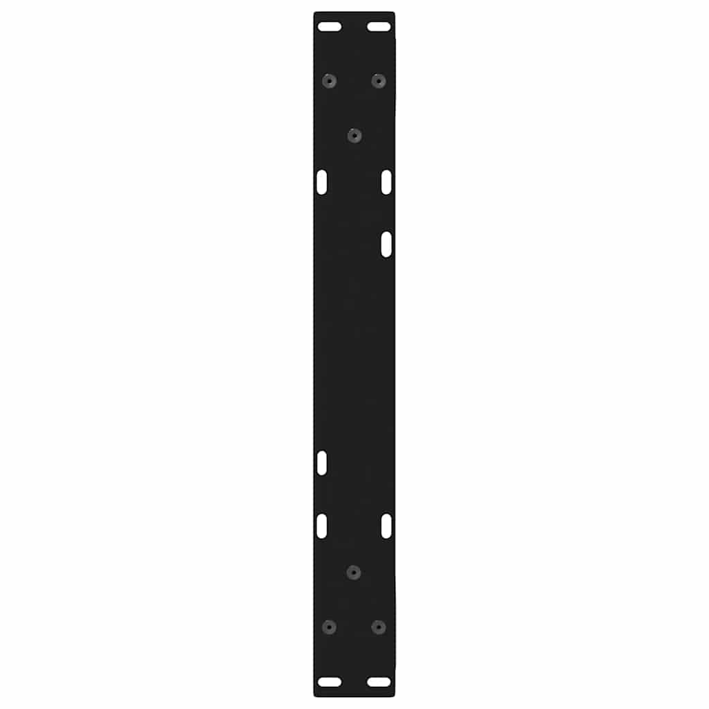Noge za klub stolić 2 kom. Crne 60 x (30-31,3) cm Čelik