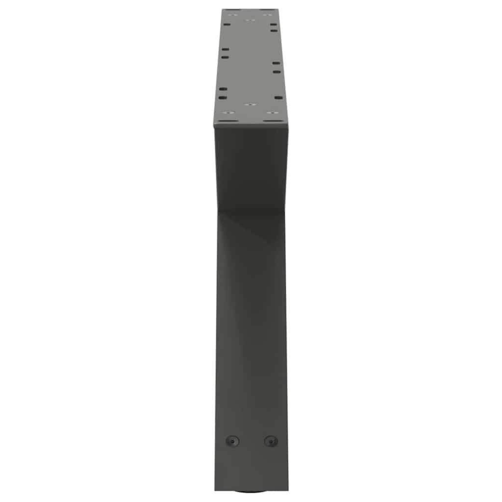 Noge za klub stolić 2 kom. antracit 70 x (30-31,3) cm čelik