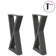 Noge za klub stolić 2 kom 28 x (42-43,3) cm Čelične