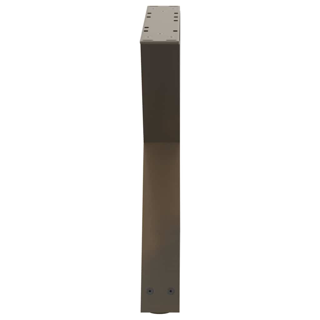 Noge za klub stolić 2 kom. Prirodni čelik 50 x (42-43,3) cm Čelik