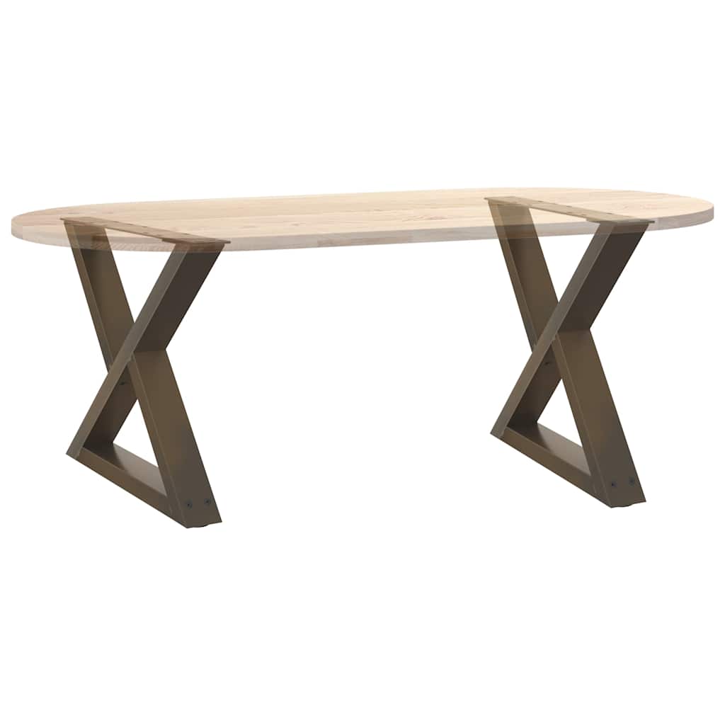 Noge za klub stolić 2 kom. Prirodni čelik 50 x (42-43,3) cm Čelik